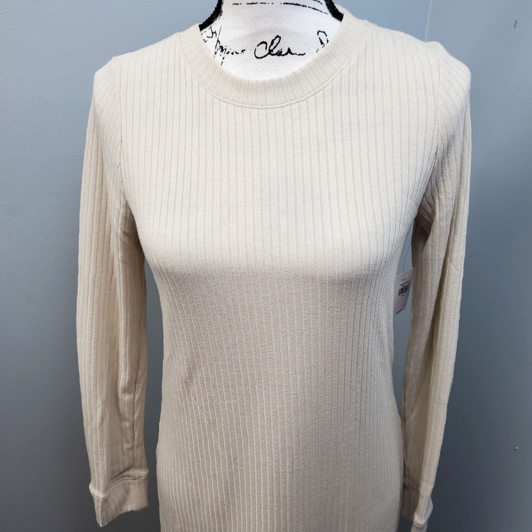Old Navy Old Navy Maxi Dress Womens XS Tan Fitted Rib Knit Stretch Slim Fit Long Sleeve Shirt Womens XS Tan Rib Knit Fitted Maxi Dress Size XS / US 0-2 / IT 36-38 - 3 Thumbnail