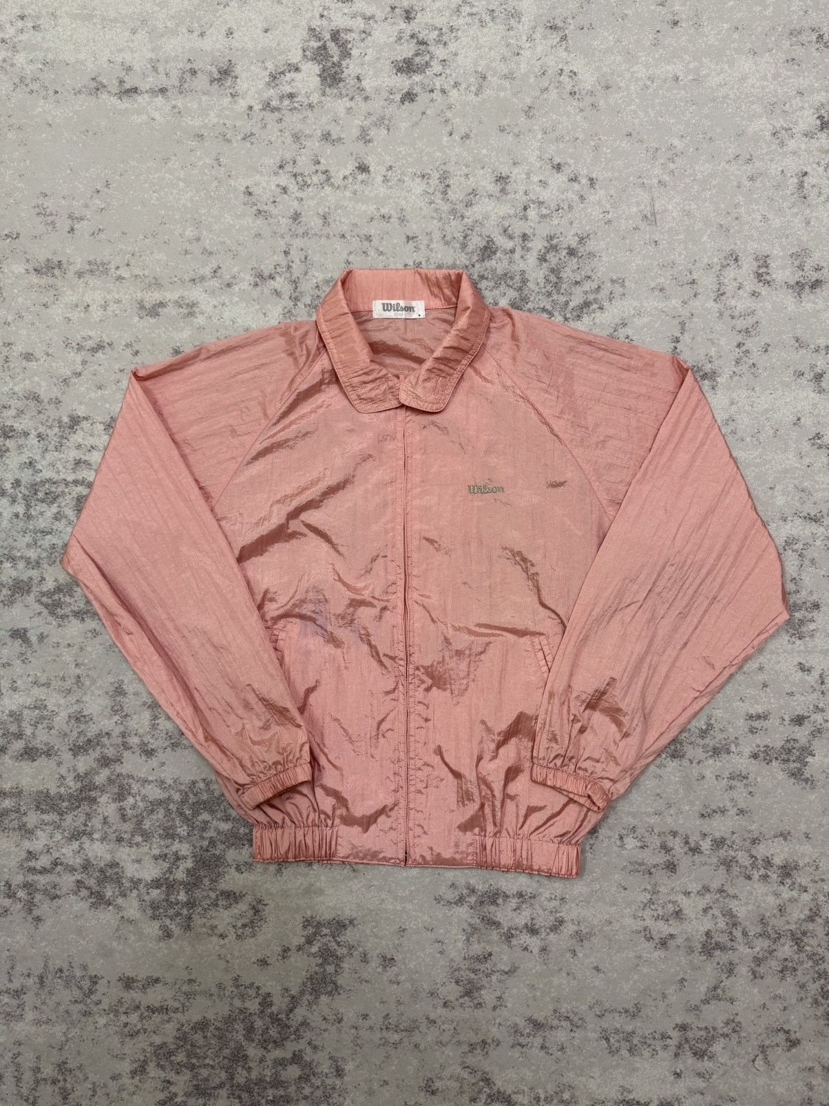 Wilson Vintage Wilson pink iridescent windbreaker jacket nylon Size US M / EU 48-50 / 2 - 3 Thumbnail