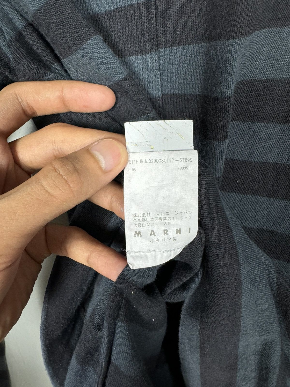 Marni Marni Stripe Pocket L/S Tee Size US S / EU 44-46 / 1 - 9 Thumbnail