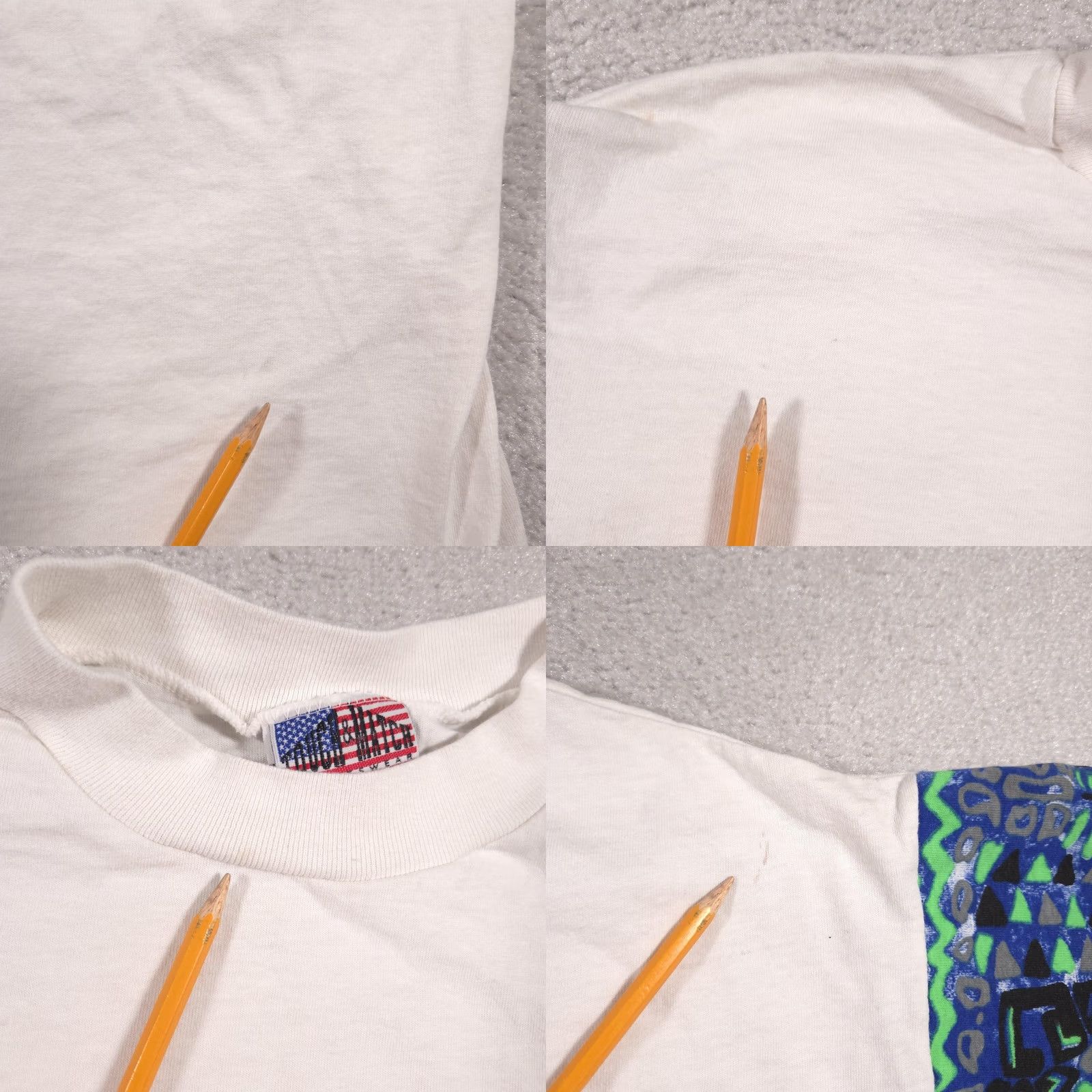 Vintage VINTAGE Touch Match Shirt Mens One Size Tribal Pocket Made USA 90s White Size US M / EU 48-50 / 2 - 8 Thumbnail