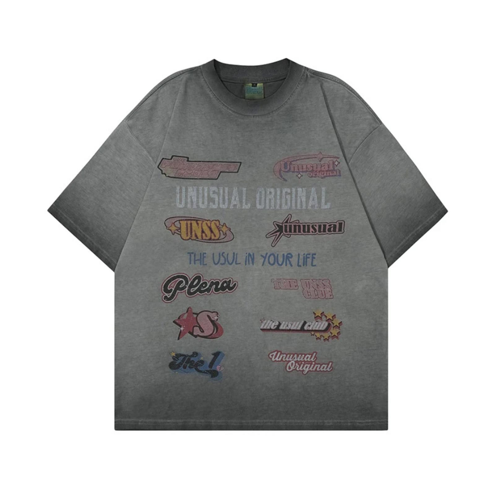 Vintage All Over Stickers Graphic Cuttable Tee Size M / US 6-8 / IT 42-44 - 2 Thumbnail