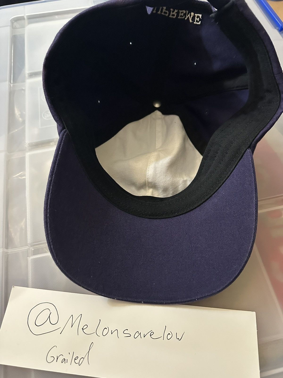 Liberty × Supreme Supreme Liberty 6-Panel - Navy/Purple Size ONE SIZE - 4 Thumbnail