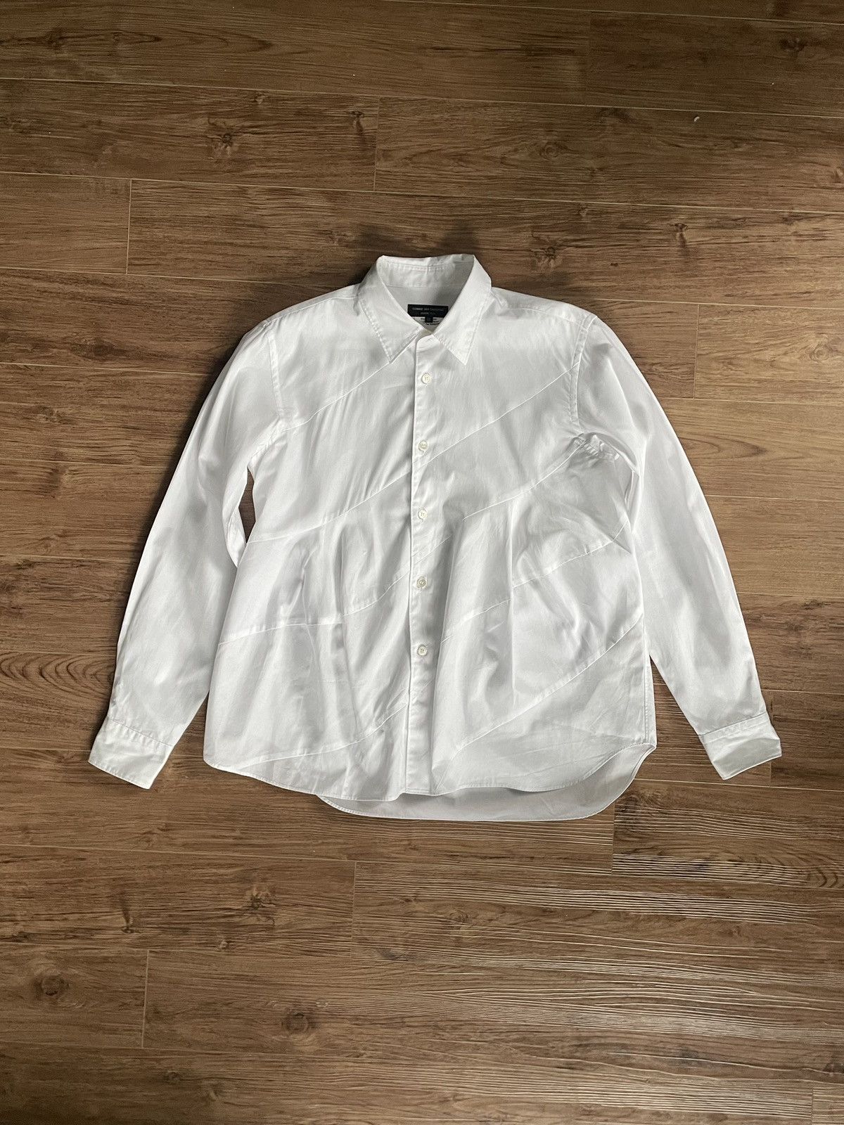 image of Comme Des Garcons Homme Plus Comme Des Garçons Homme Plus White Shirt, Men's (Size XS)