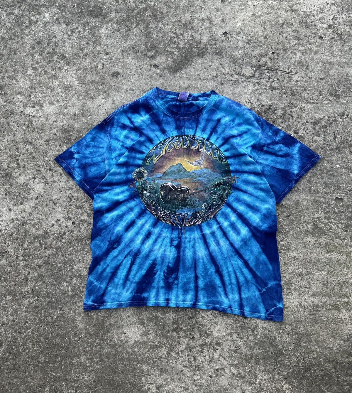 Gildan Vintage Woodstock Nation Tai Dai T-shirt Streetwear Usa XL Size US XL / EU 56 / 4 - 1 Thumbnail