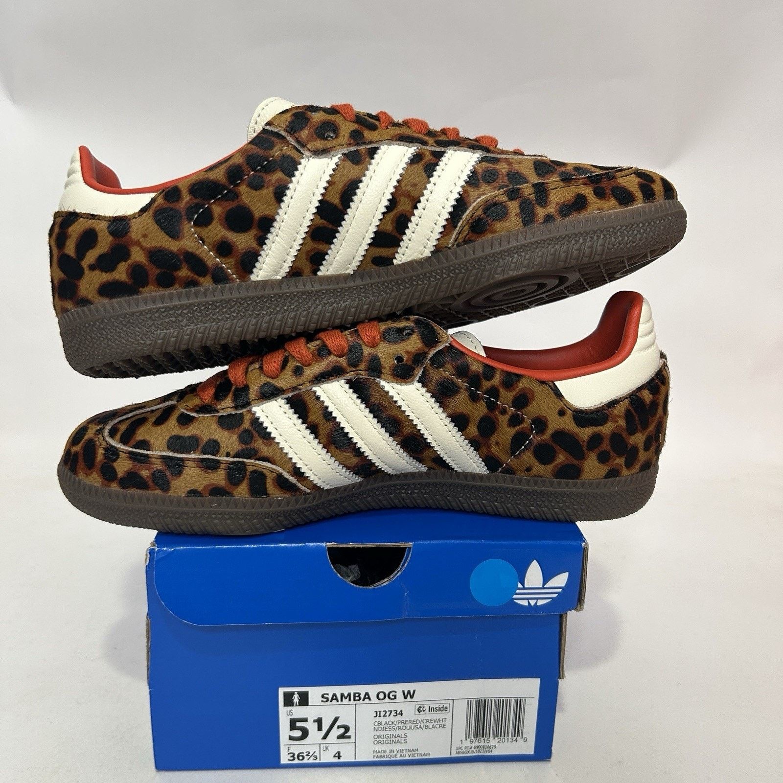 Adidas adidas Samba OG WMNS Leopard - “Preloved Red” JI2734 Size US 5.5 / IT 35.5 - 3 Thumbnail