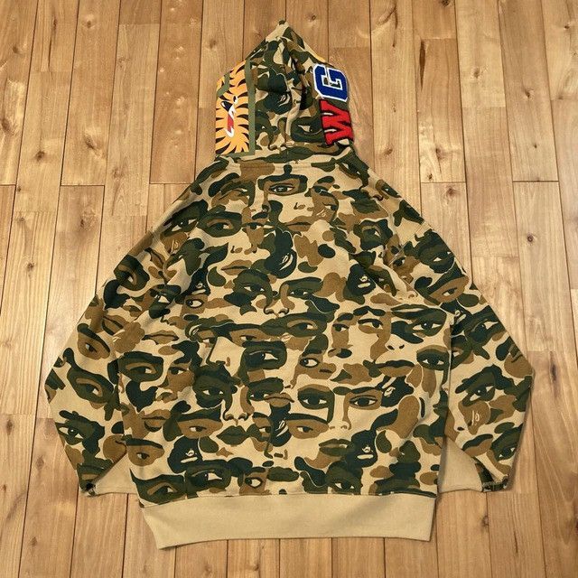 Bape KIDSUPER × BAPE CAMO Shark Full Zip Hoodie a bathing ape Size US L / EU 52-54 / 3 - 5 Thumbnail