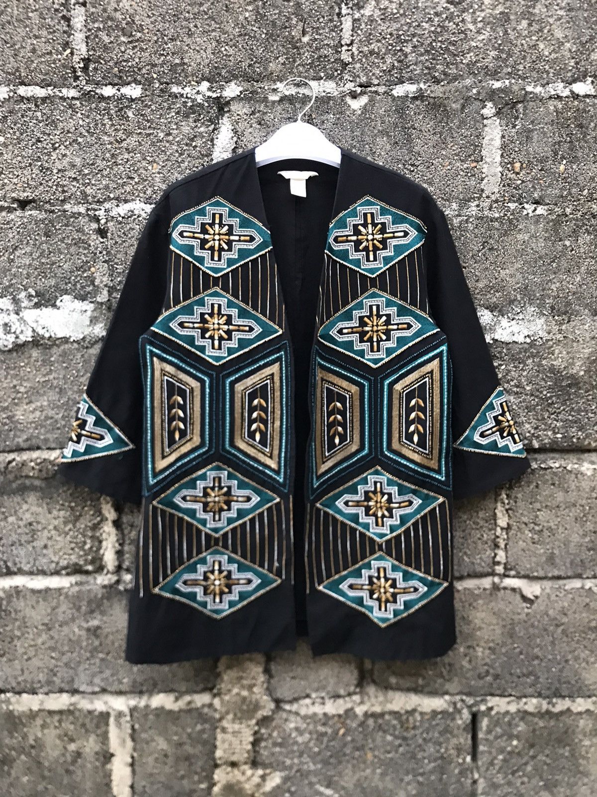 H&M × Native 🔥H&M Embroidered Print Navajo Cardigan/Jacket Size XS / US 0-2 / IT 36-38 - 2 Thumbnail