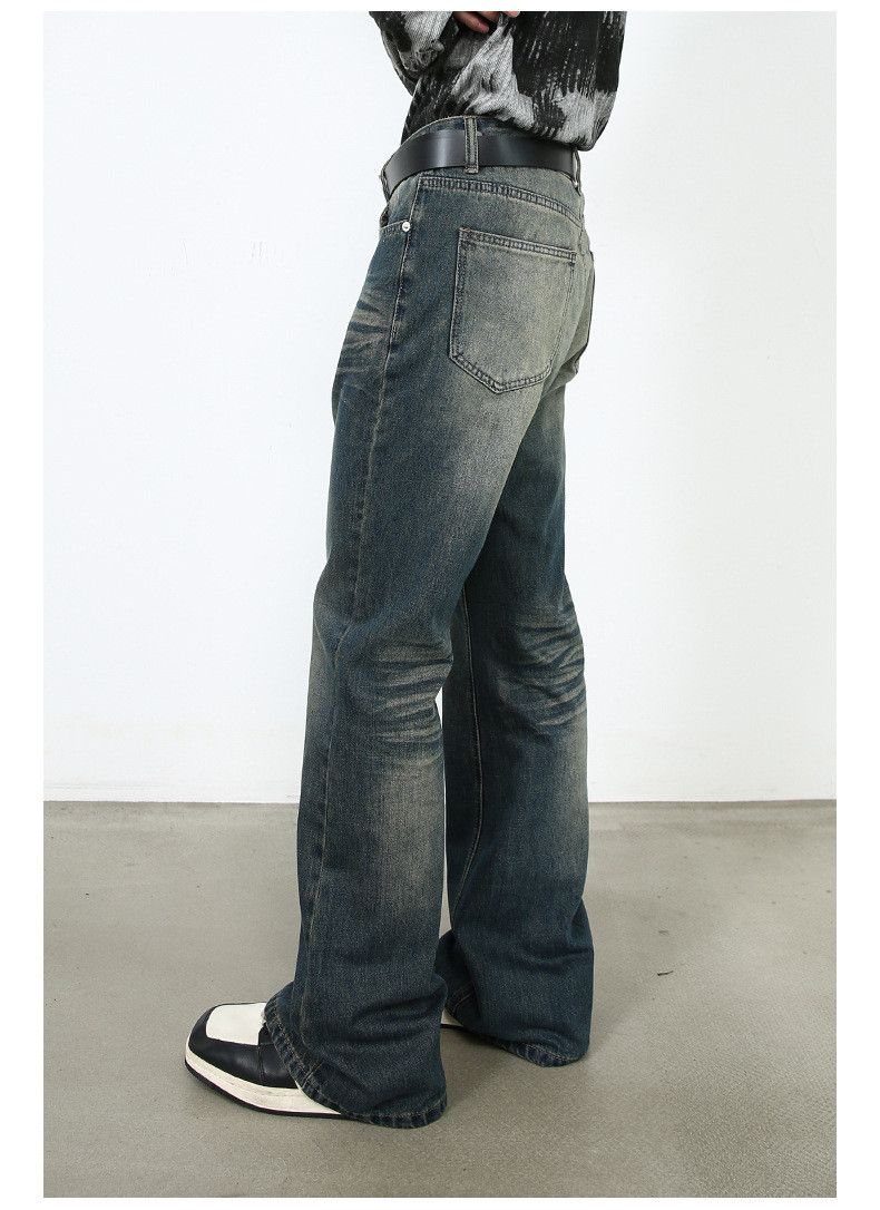 Japanese Brand × Jean Japanese retro distressed all-match casual flared jeans Size US 32 / EU 48 - 4 Thumbnail
