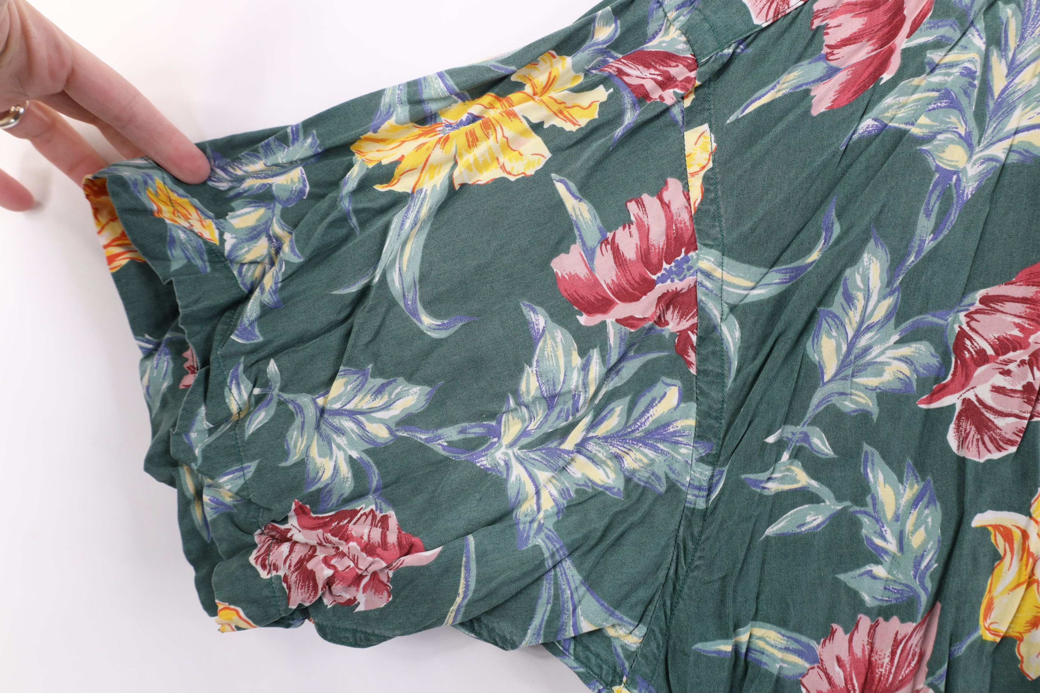 Tommy Hilfiger Vintage 90s Tommy Hilfiger Gabardine Flower Button Shirt Size US L / EU 52-54 / 3 - 7 Thumbnail