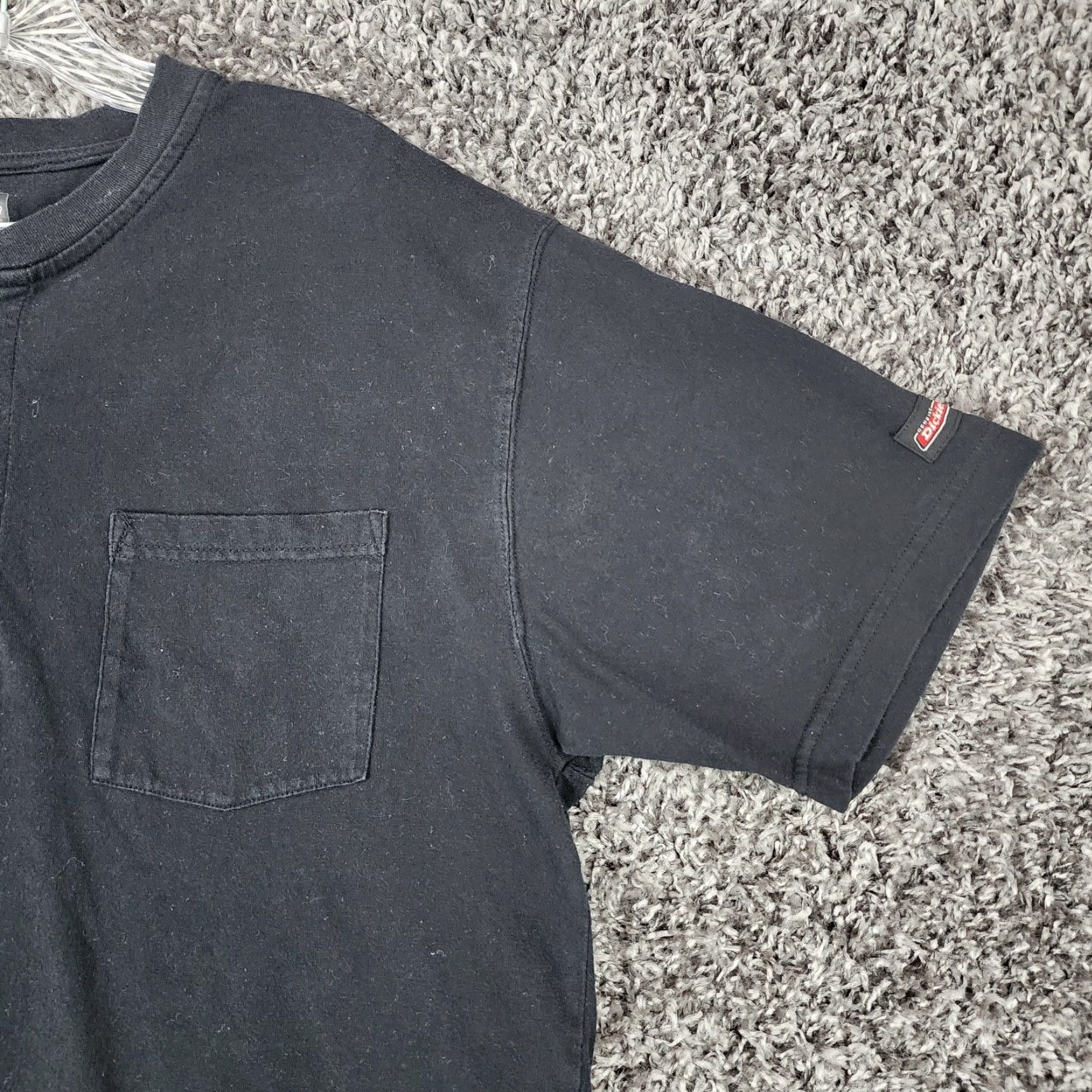 Dickies Dickies Polo Shirt Men Short Sleeve Collarless Black L Size Mens Size US L / EU 52-54 / 3 - 3 Thumbnail