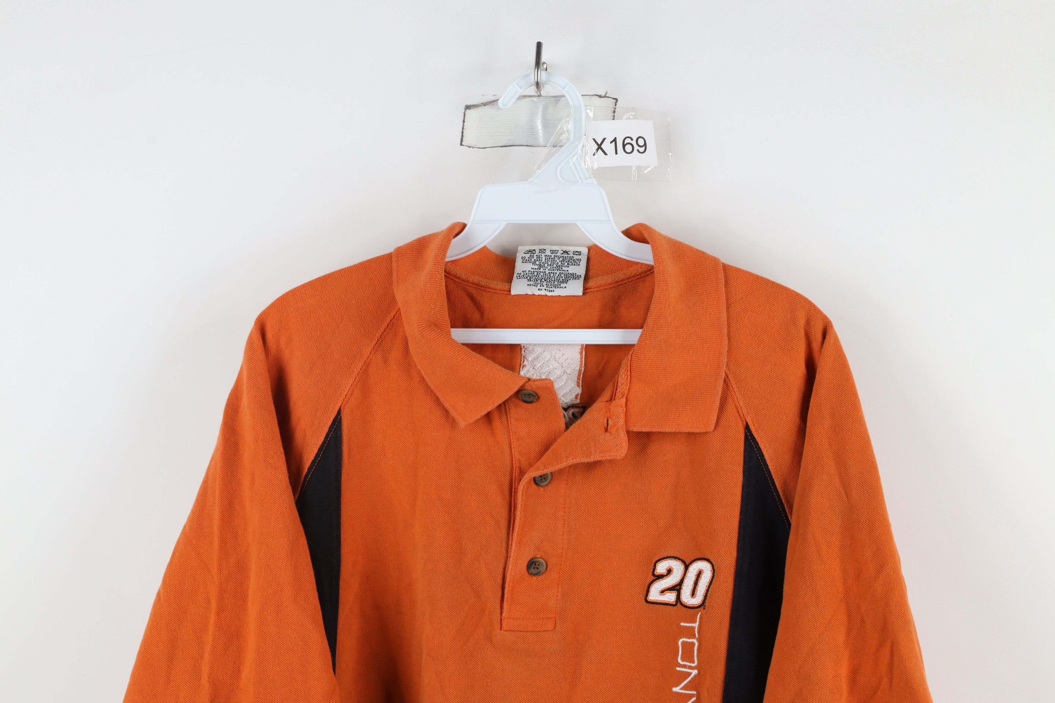 Vintage Vintage NASCAR Out Tony Stewart Racing Polo Shirt Orange Size US XL / EU 56 / 4 - 2 Thumbnail
