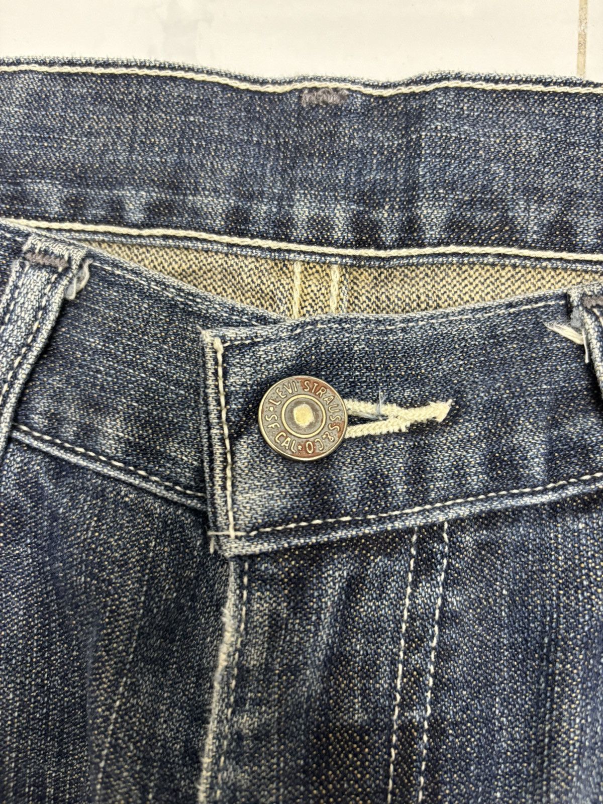 Levi's Vintage Levis 517 Flared Jeans Faded Distressed Denim Size US 32 / EU 48 - 10 Thumbnail