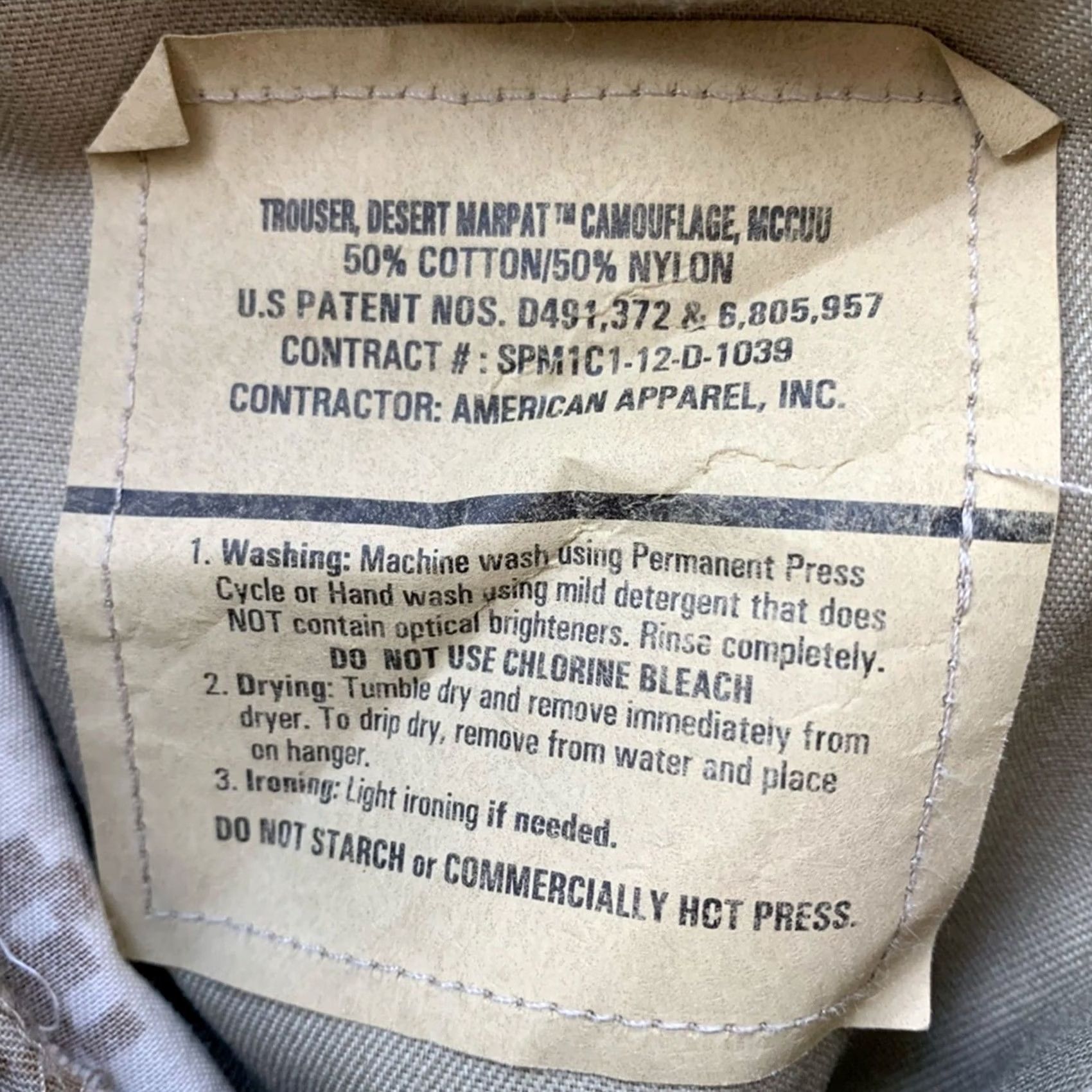 Vintage MENS MILITARY ISSUE DESERT CAMOUFLAGE MARPAT TROUSER PANTS SIZE 33X30 Regular Brown Camouflage Cargo Mens 33 Mens MILITARY Size US 33 - 6 Thumbnail