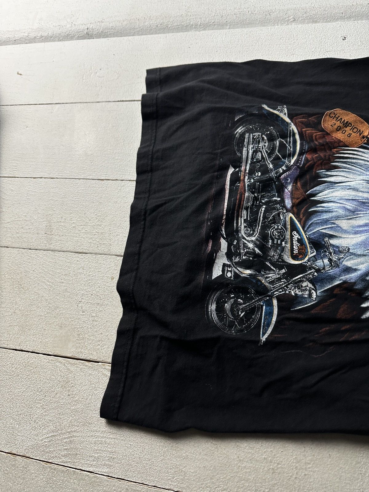 Vintage 🚨VNTG INDIANS 2008 EAGLE USA RARE MOTORCYCLE HARLEY STYLE Size US S / EU 44-46 / 1 - 3 Thumbnail