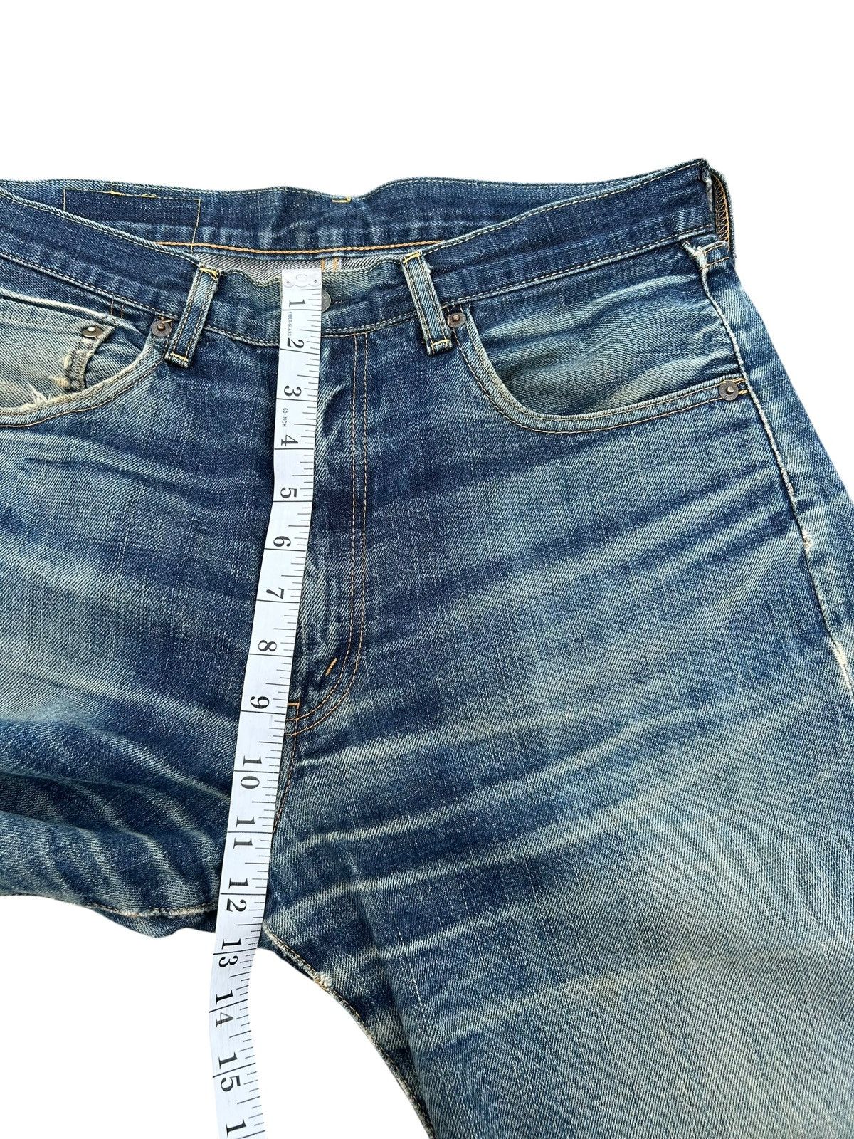 Kapital Thrashed Vintage Levis Big E Selvedge Denim Jeans Size US 32 / EU 48 - 22 Thumbnail