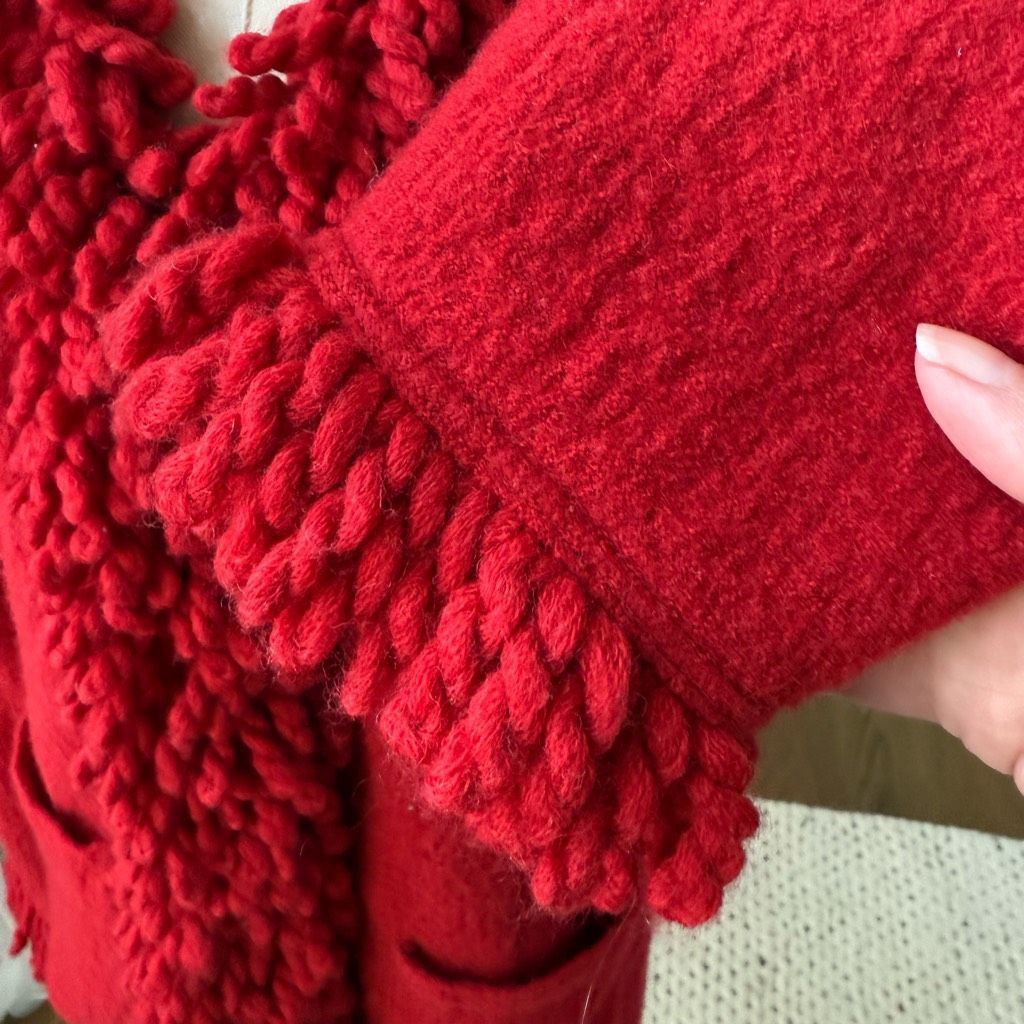 Other Vintage 90s Talbots Red Boiled Wool Blazer S Size S / US 4 / IT 40 - 6 Thumbnail