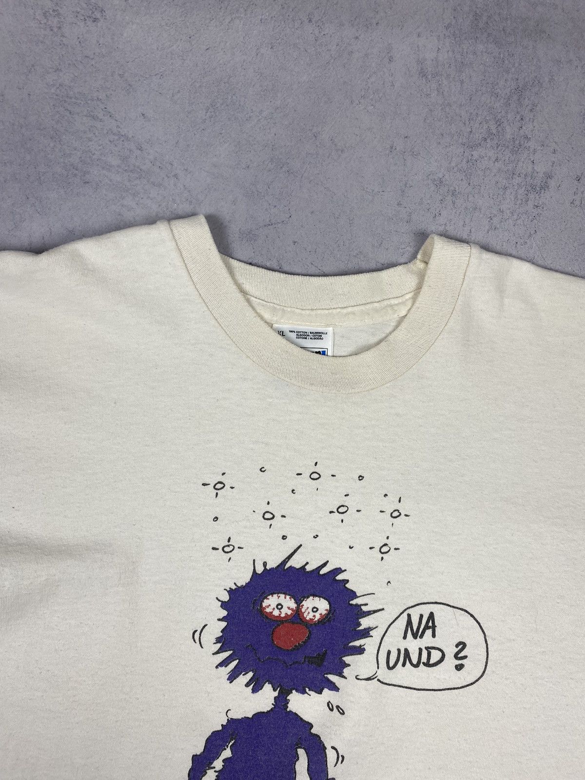 Vintage Vintage 90’s Sesame Street Grover Parody Drunk T-Shirt nin Size US XL / EU 56 / 4 - 5 Thumbnail