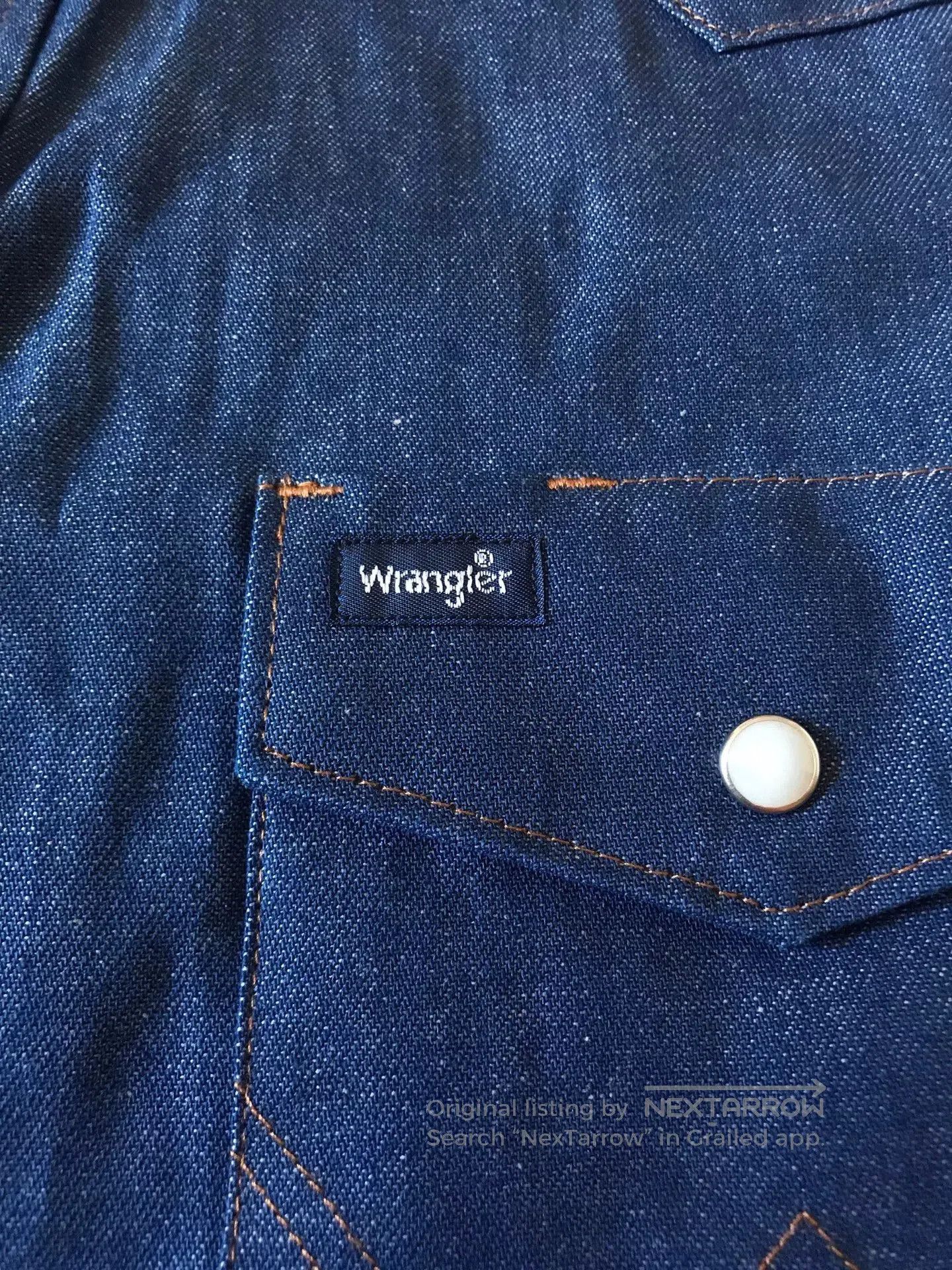 Wrangler Wrangler MS70119 Western Denim Shirt. Size US L / EU 52-54 / 3 - 6 Thumbnail