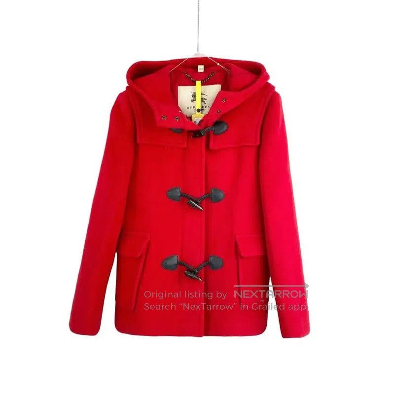 Burberry Burberry Red Wool Women's Coat. Size M / US 6-8 / IT 42-44 - 1 Thumbnail