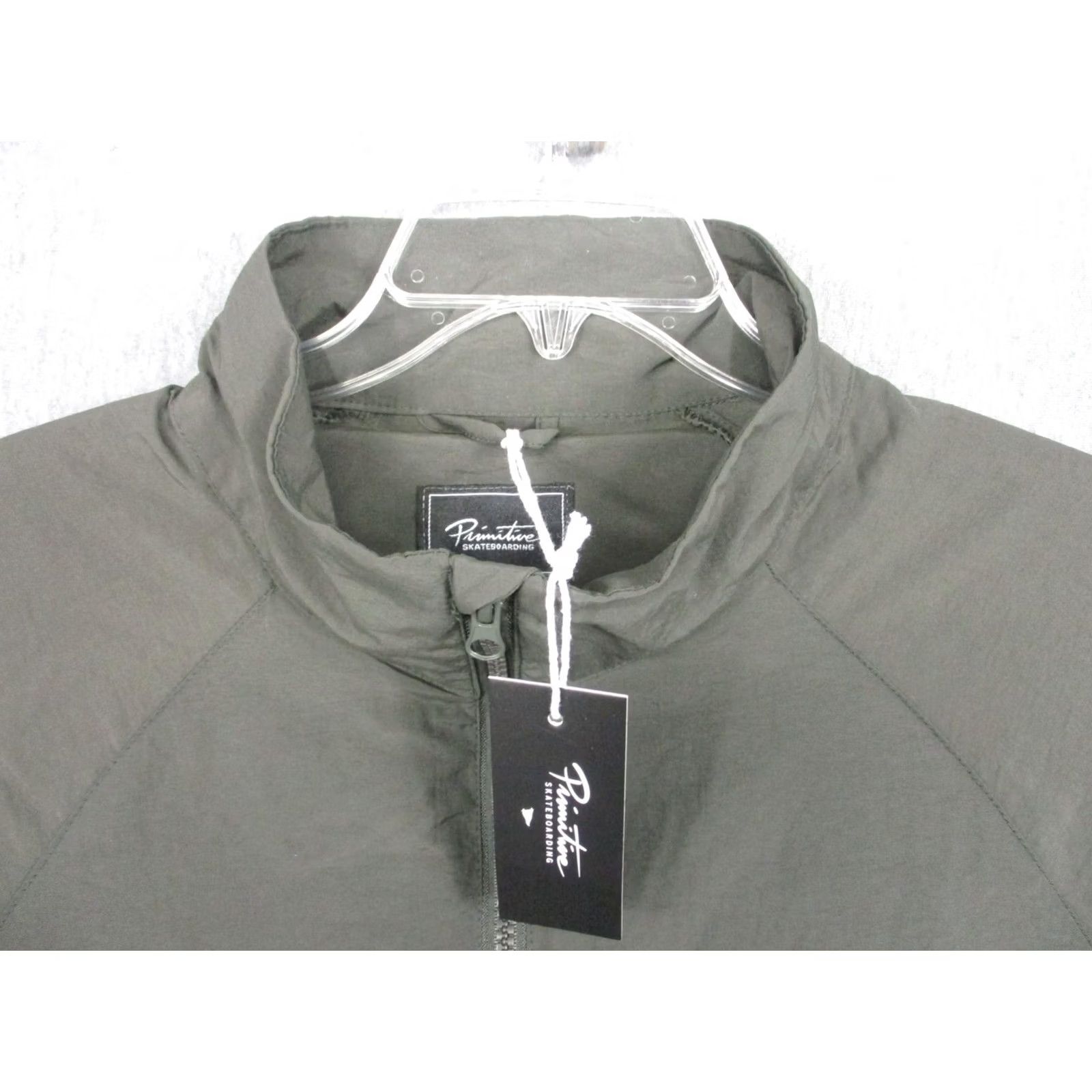 Primitive Primitive Skateboarding Jacket Mens L Green 1/4 Zip Windbreaker Nylon Casual Activewear Size US L / EU 52-54 / 3 - 2 Thumbnail
