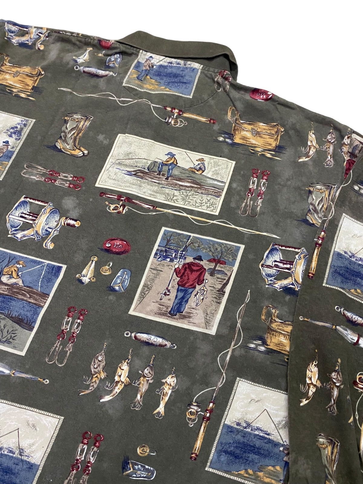Chaps Ralph Lauren × Ralph Lauren × Vintage Vintage Chaps Ralph Lauren Oversized Polo Shirt Size US L / EU 52-54 / 3 - 3 Thumbnail