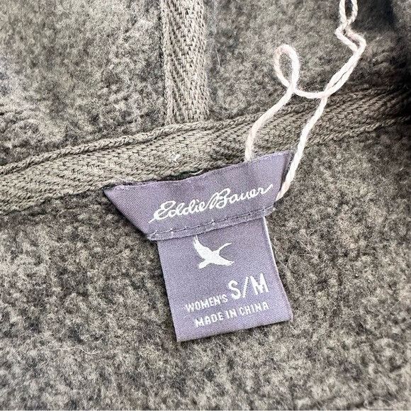Eddie Bauer Eddie Bauer Hooded Olive Green Fleece Poncho Sweater with Fr Size M / US 6-8 / IT 42-44 - 5 Thumbnail