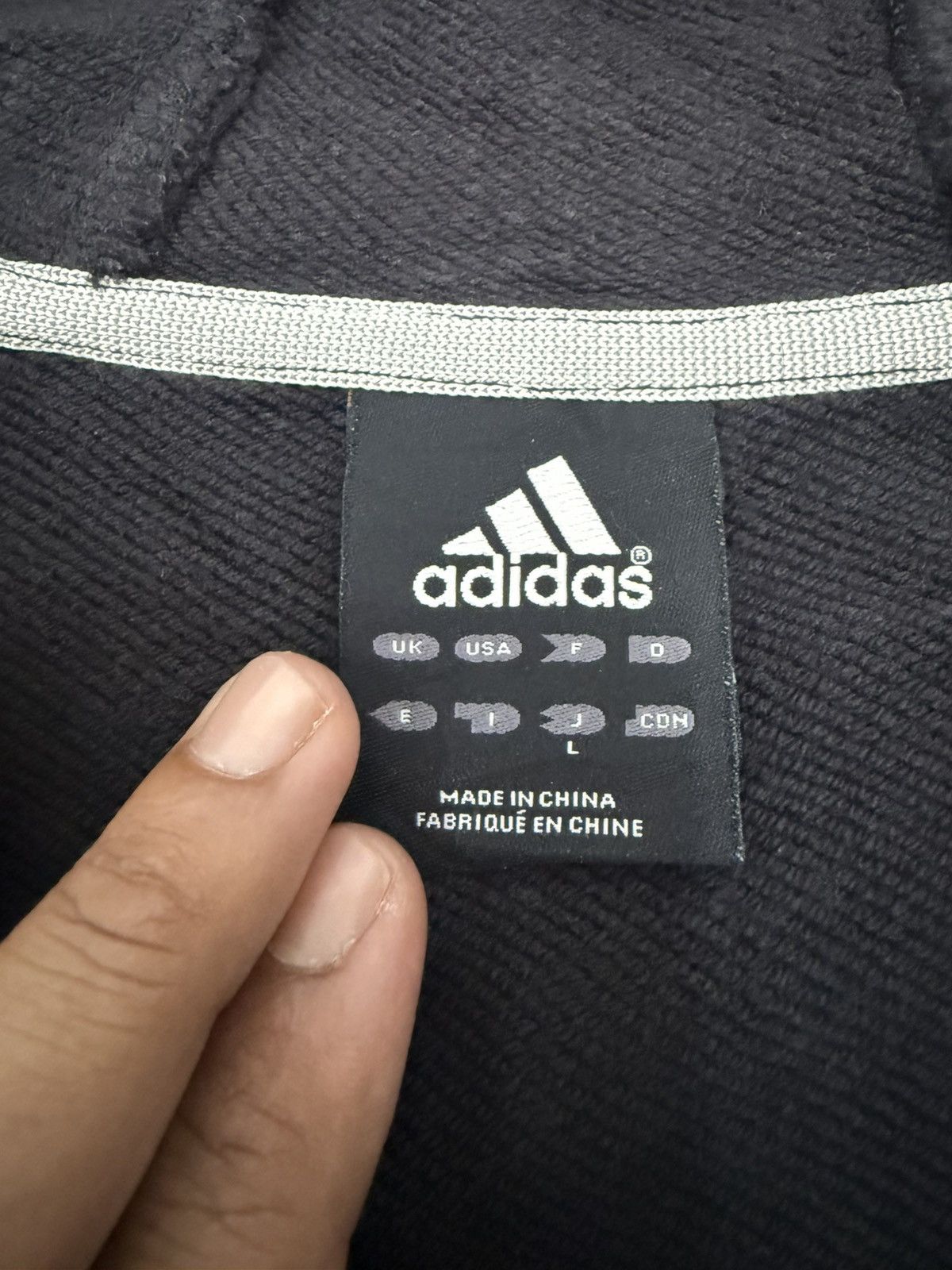 Adidas 🔥 Vintage Y2K Adidas 3 Stripes Streetwear sweat Hoodie - L Size US S / EU 44-46 / 1 - 8 Thumbnail