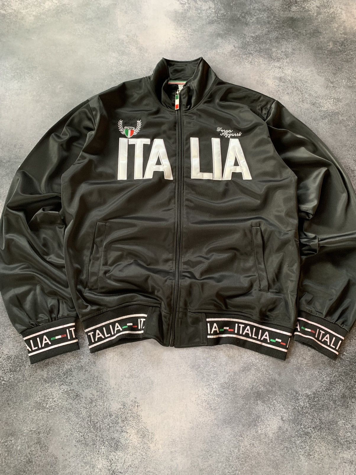 Vintage Vintage Italia Track Zip Up Sweatshirt Y2K Size US L / EU 52-54 / 3 - 2 Thumbnail