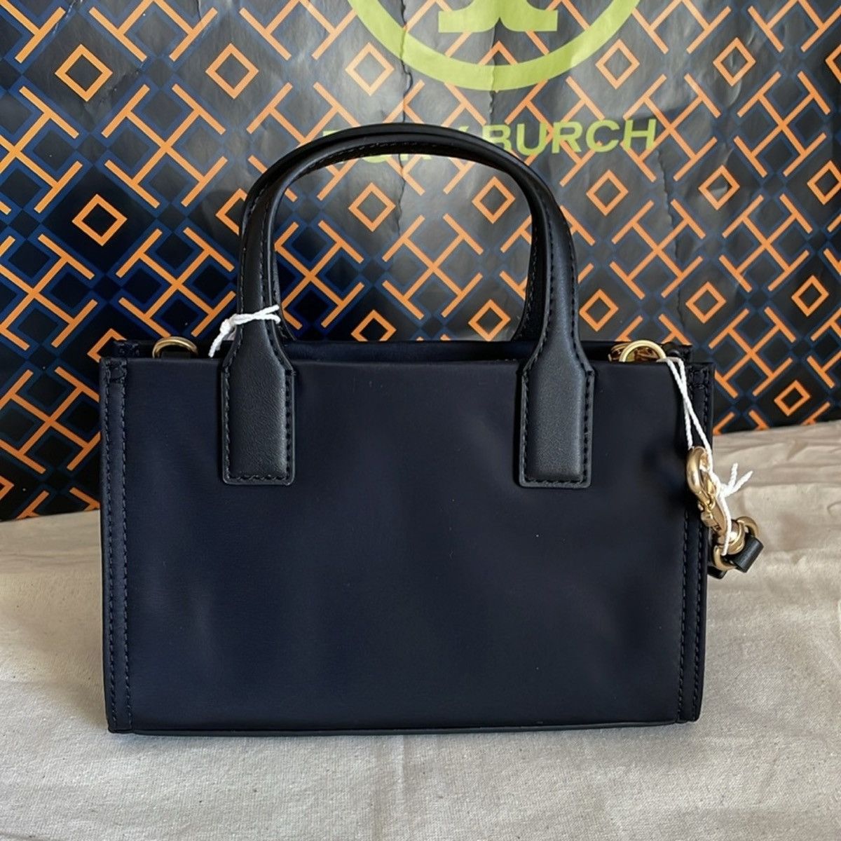 Tory Burch NWT , tory burch ella nylon mini tote crossbody in black Size ONE SIZE - 9 Thumbnail