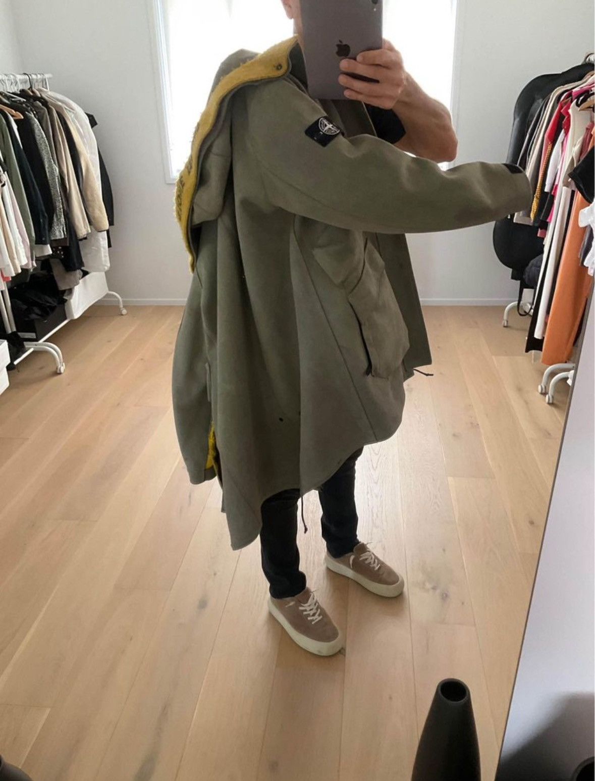 Stone Island Stone Island 71229 Man Made Suede-TC Parka Size US M / EU 48-50 / 2 - 12 Thumbnail