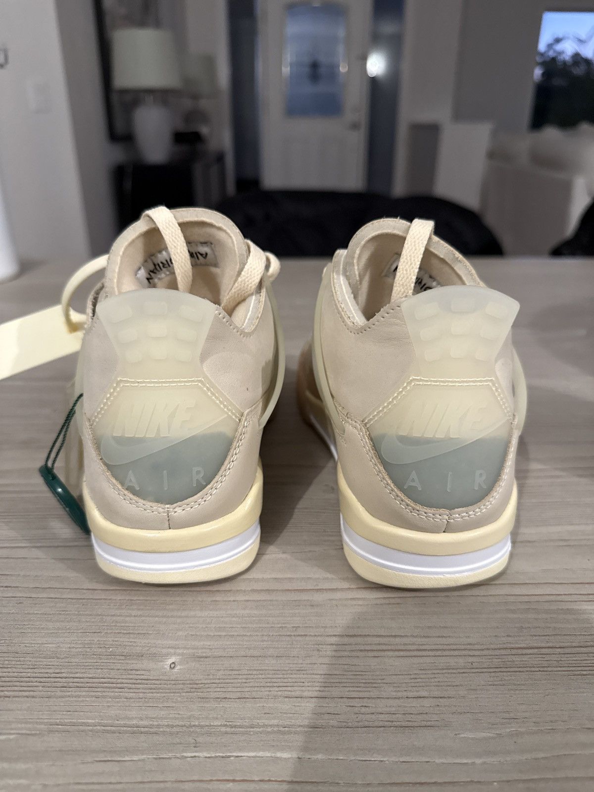 Nike × Off-White Jordan 4 Retro Off-White Sail (W) Size US 6 / IT 36 - 4 Thumbnail