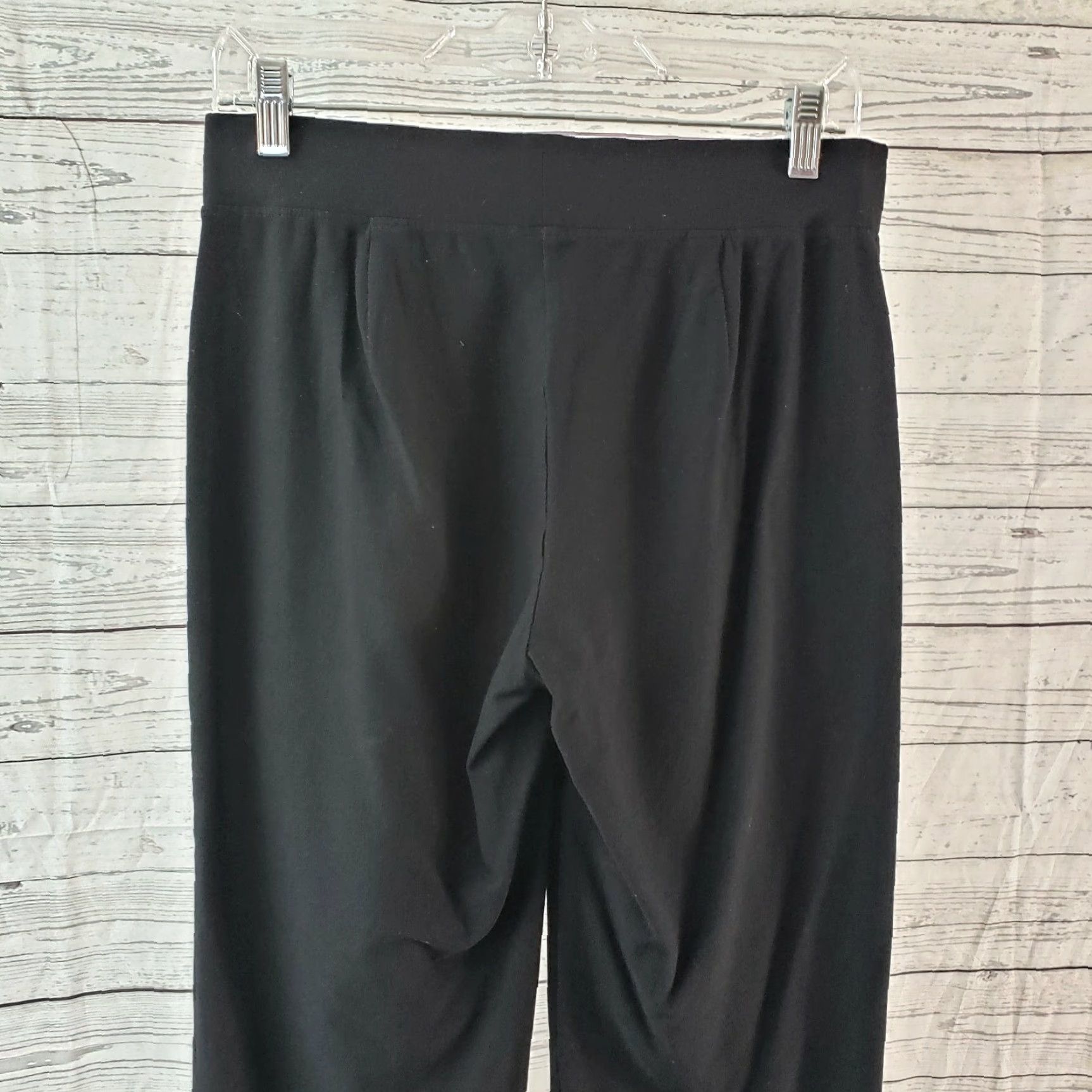 Eileen Fisher Eileen Fisher Womens Cropped Pants XS Black Pull On Mid Rise Viscose Blend Size 26" / US 2 / IT 38 - 4 Thumbnail