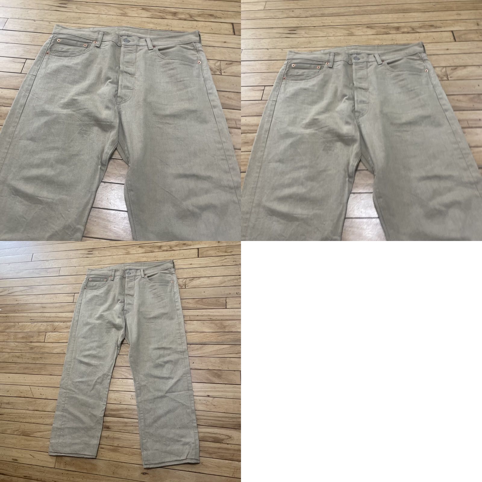 Levi's VINTAGE Levi’s 501 Jeans Men’s 36x27 Button Fly Denim Straight Brown 5-Pocket Grunge Logo 90s City Cowboy Classic Size US 36 / EU 52 - 10 Thumbnail
