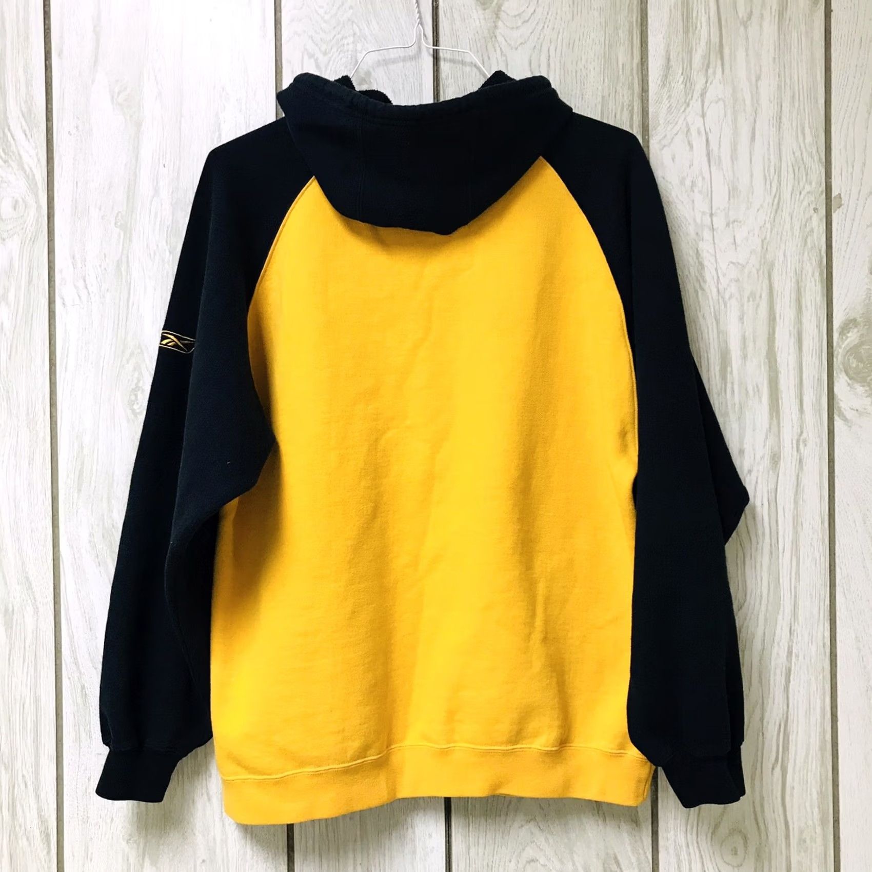 Reebok VINTAGE Reebok NFL Hoodie Embroidered Pittsburgh Steelers Black/Gold M Unisex Men Women Pullover Hooded Pockets Logo 2000s Size M / US 6-8 / IT 42-44 - 2 Thumbnail
