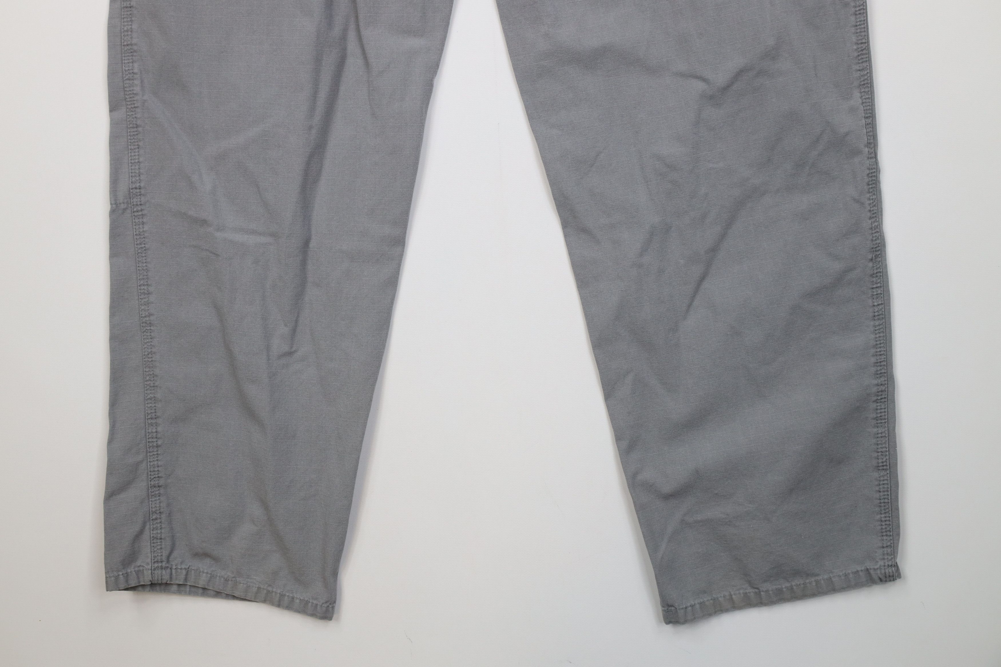 Vintage Vintage 90s Streetwear Ripstop Double Knee Pants Gray USA Size US 34 / EU 50 - 11 Thumbnail