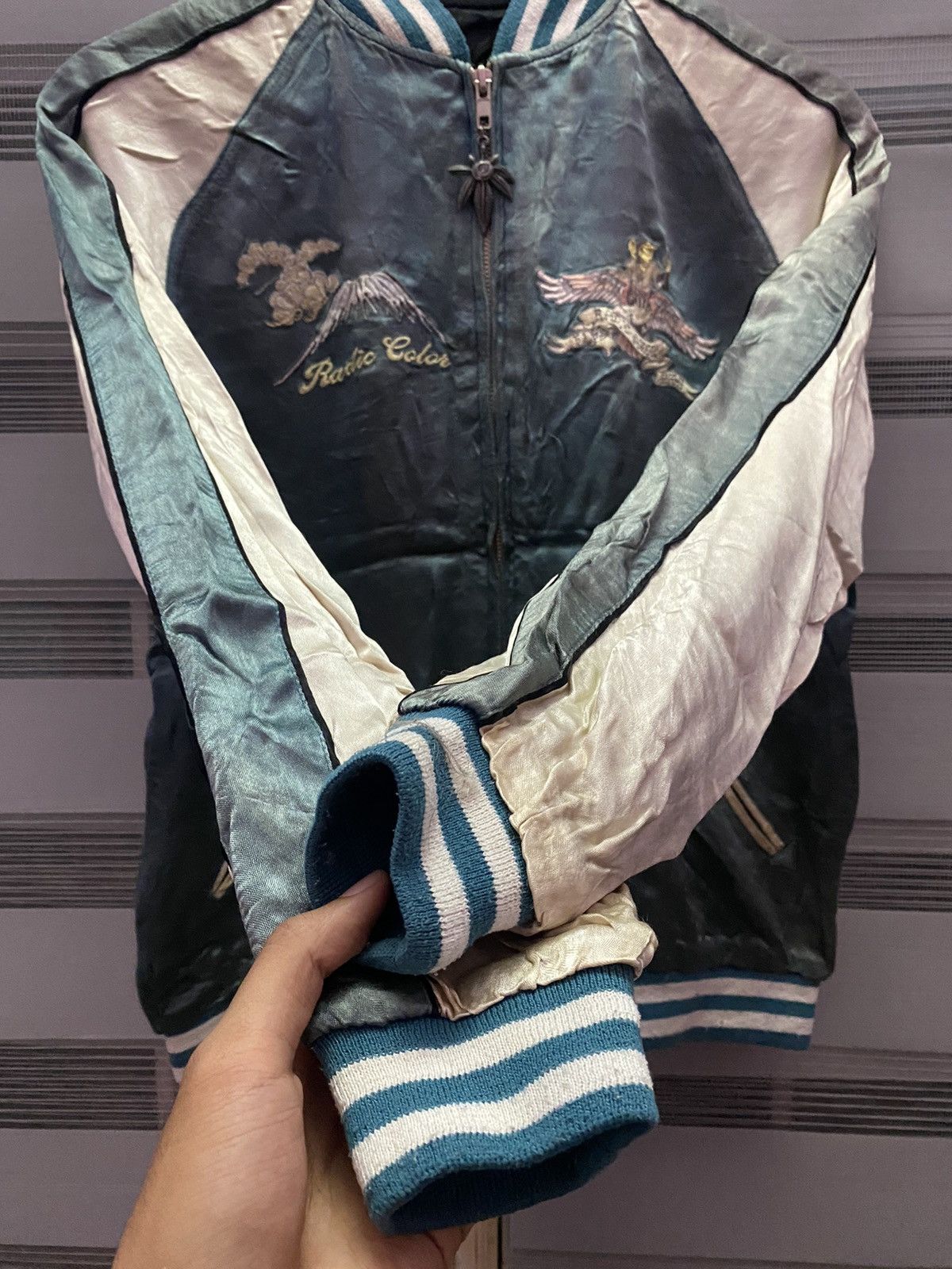 Japanese Brand × Vintage Vintage Sukajan Souvenir Japan Tokyo Monkey Jacket Medium Size US S / EU 44-46 / 1 - 7 Thumbnail