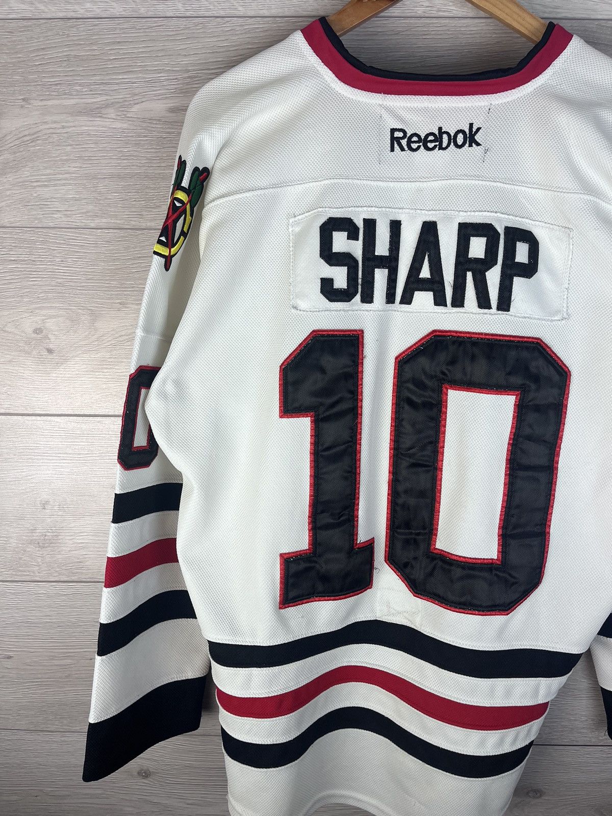 Reebok REEBOK HOKEY JERSEY NHL PATRICK SHARP #10 CHICAGO BLACKHAWKS Size US L / EU 52-54 / 3 - 14 Thumbnail
