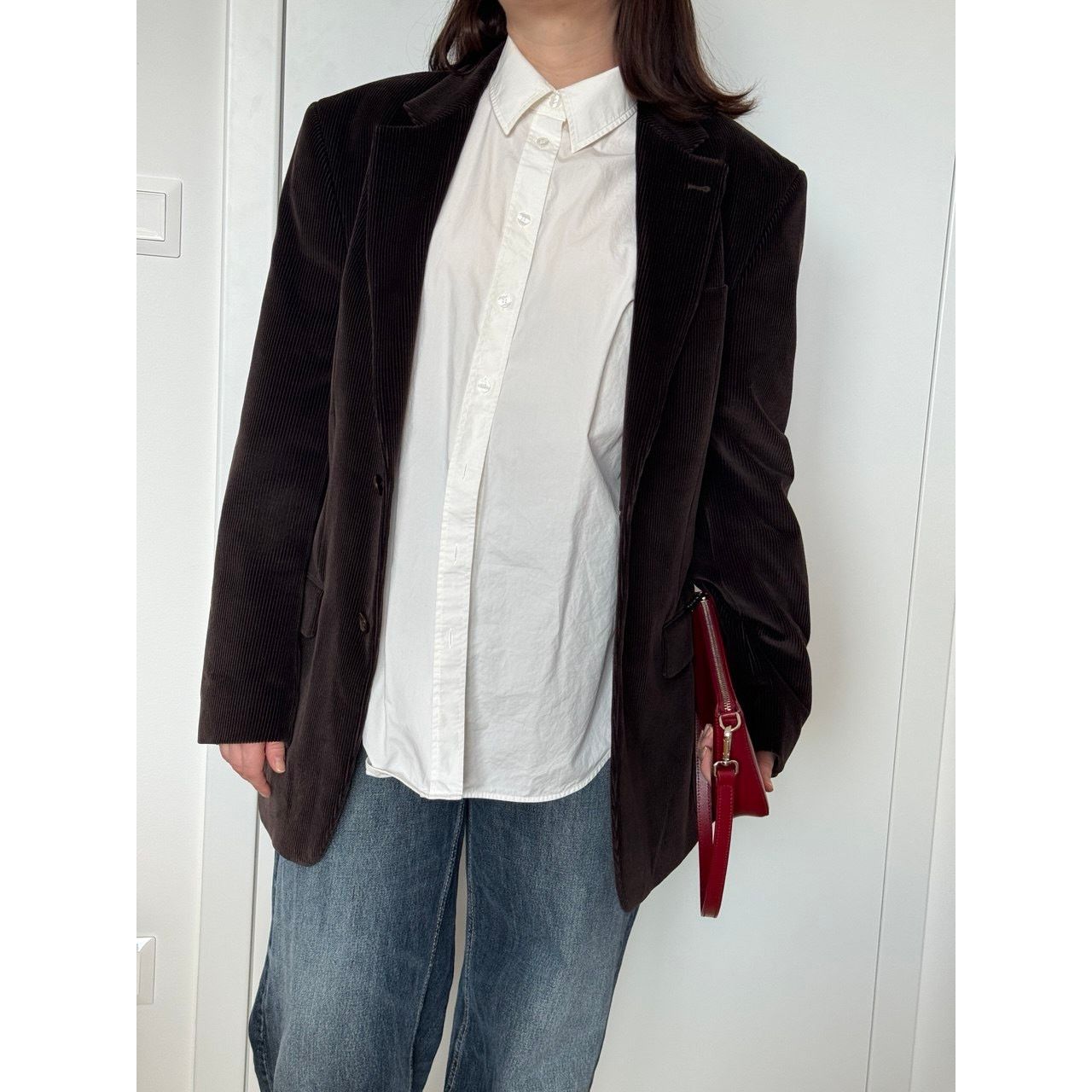Vintage Velvet blazer chocolate brown Size M / US 6-8 / IT 42-44 - 4 Thumbnail