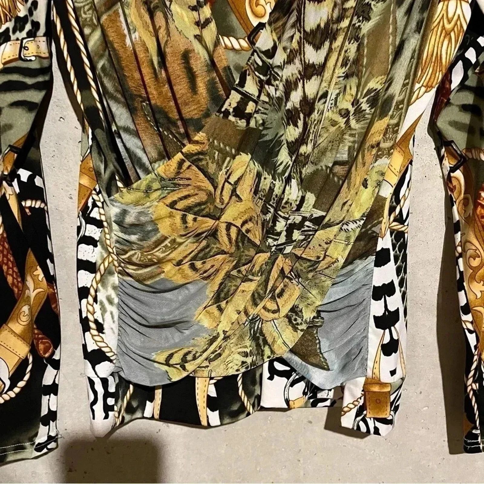 Other Elysee 26 Artsy Layered Top Western Animal Print Size M Size M / US 6-8 / IT 42-44 - 2 Thumbnail