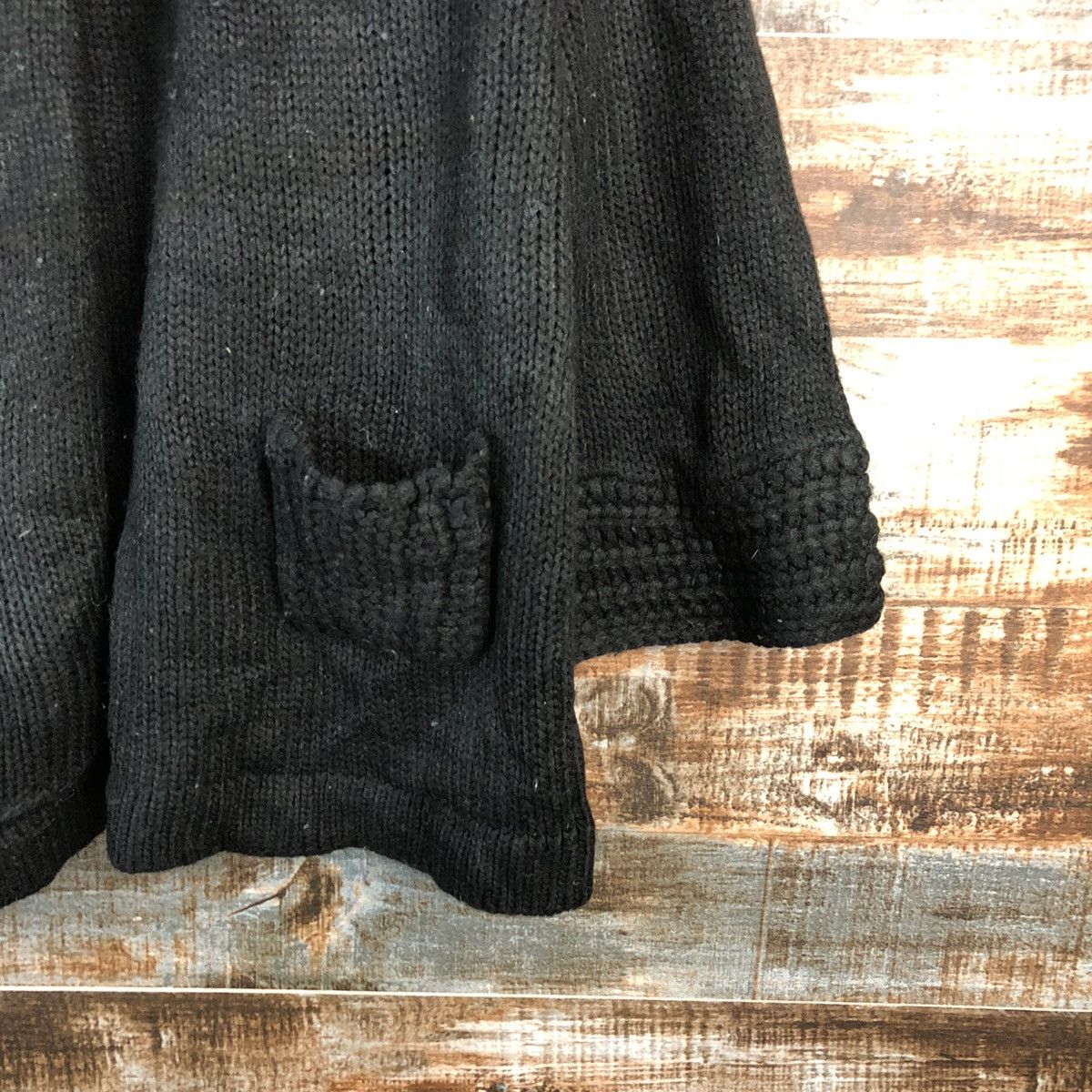 Homespun Knitwear × Japanese Brand Japanese Brand Black Cardigan Knitwear #A2207 Size S / US 4 / IT 40 - 8 Thumbnail