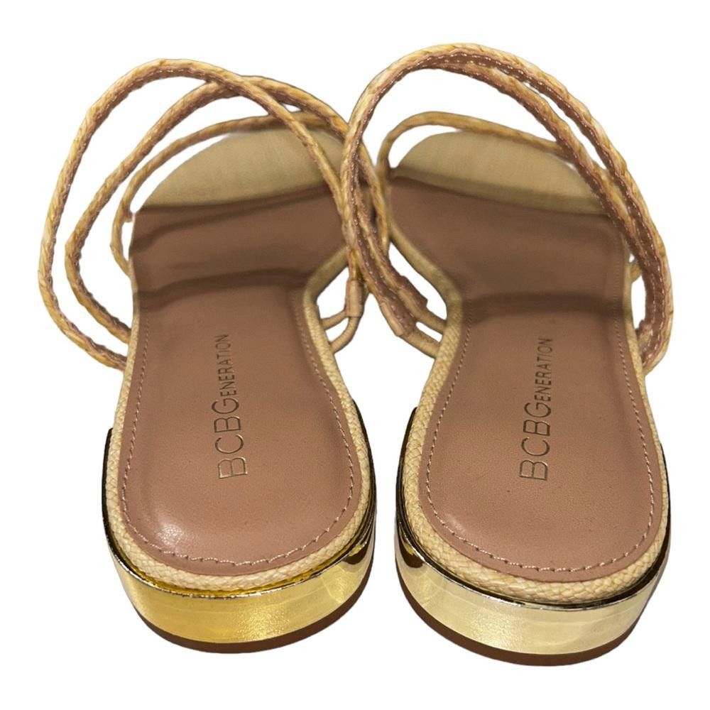Designer BCBGeneration l NWOT Dexti Straw Sandals Size 8 Size US 8 / IT 38 - 4 Thumbnail