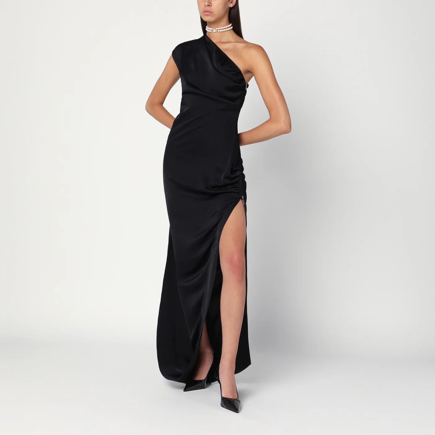 Vivienne Westwood o1d2blof0526 Long Andreas Dress in Black Size S / US 4 / IT 40 - 1 Thumbnail