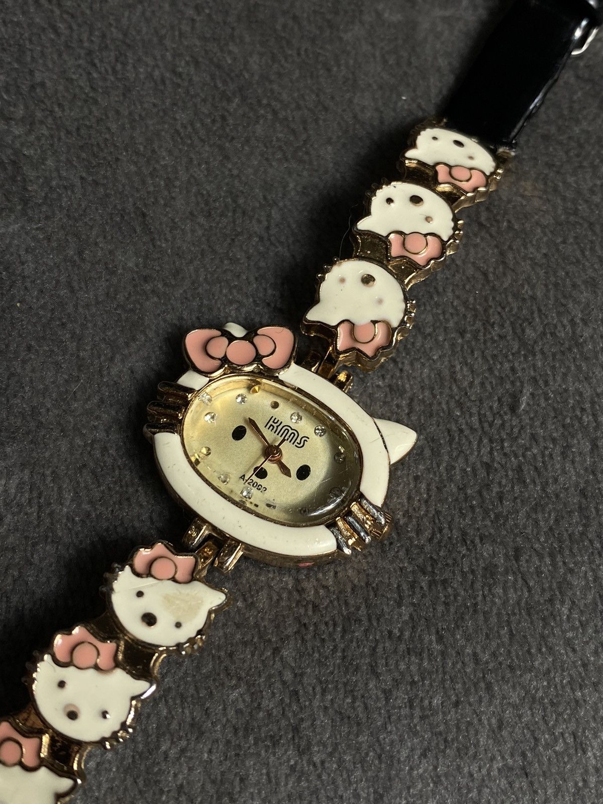 Jewelry Futuristic Vintage Japanese Style Hello Kitty Watch Work100% Size ONE SIZE - 3 Thumbnail