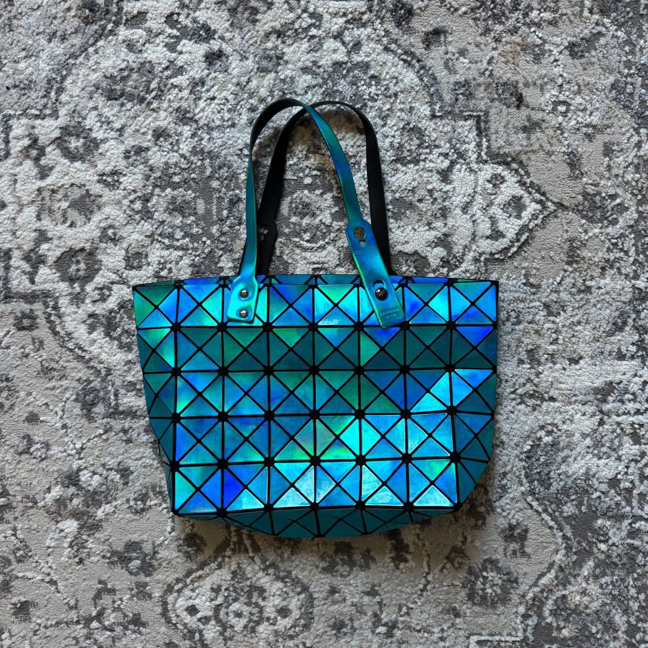 Issey Miyake Issey Miyake BAO BAO Geometric Lucent Blue Hand Tote Bag Size ONE SIZE - 1 Thumbnail