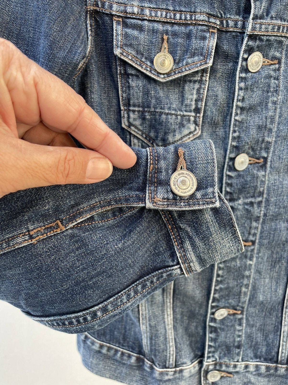 Allsaints AllSaints Colbert Denim Jacket S Indigo Faded Slim Trucker Size S / US 4 / IT 40 - 2 Thumbnail