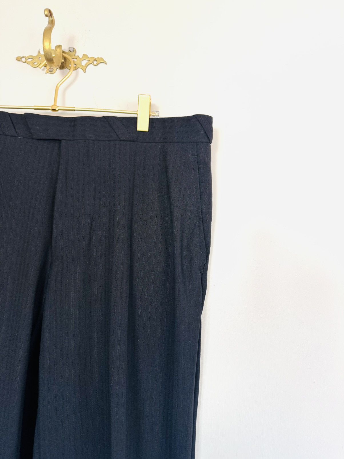 Thierry Mugler Vintage Thierry Mugler black slacks sz 52 Size 52R - 8 Thumbnail