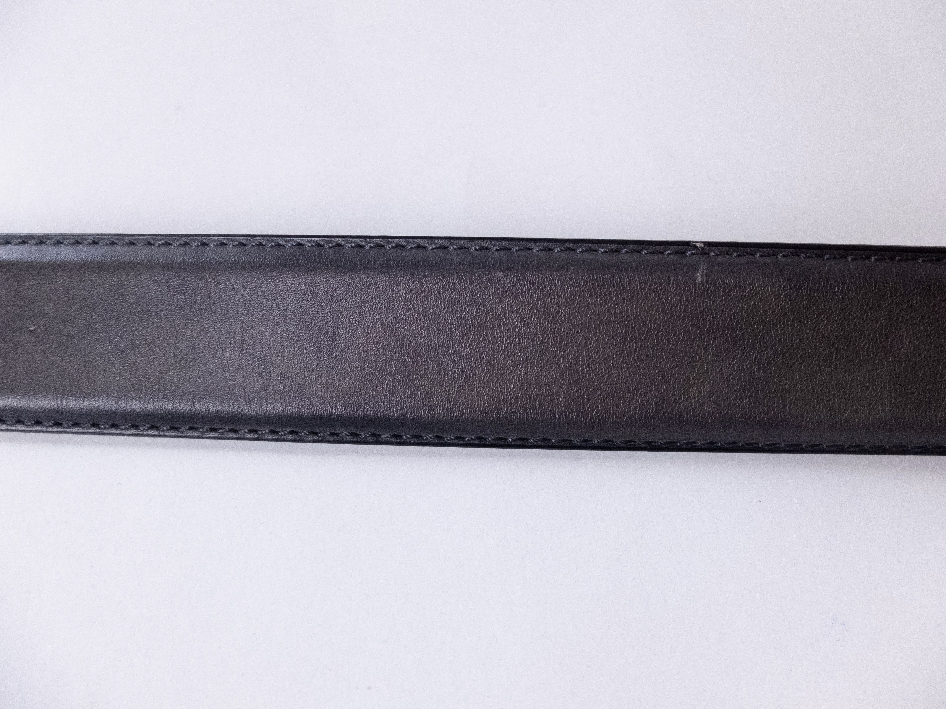 Magnanni MANGANNI gray leather belt Size 105 with defects authentic Size 40 - 5 Thumbnail