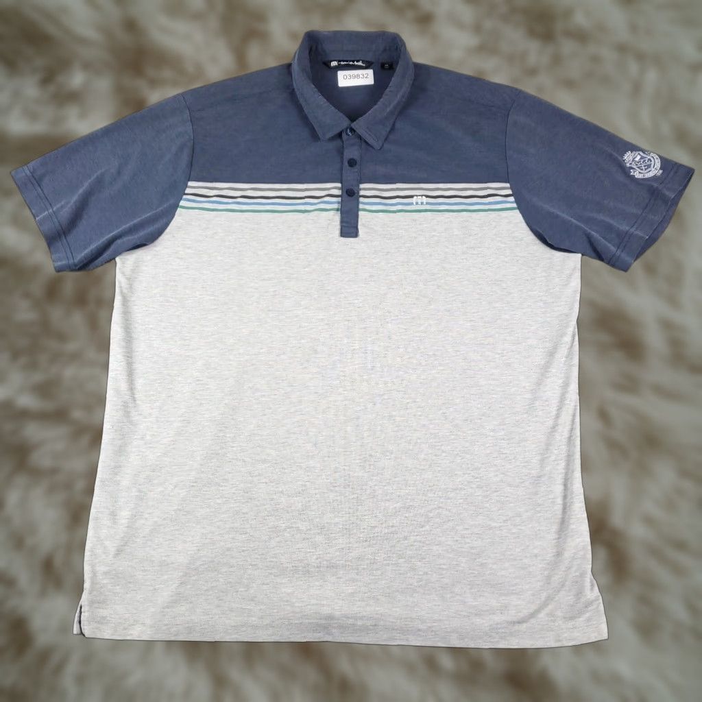 TravisMathew Travis Mathew Polo Shirt Mens 2XL Blue Fort Lauderdale Golf Short Sleeve Shirt Polo Casual Colorful Modern Preppy Sports Men Size US XXL / EU 58 / 5 - 1 Thumbnail