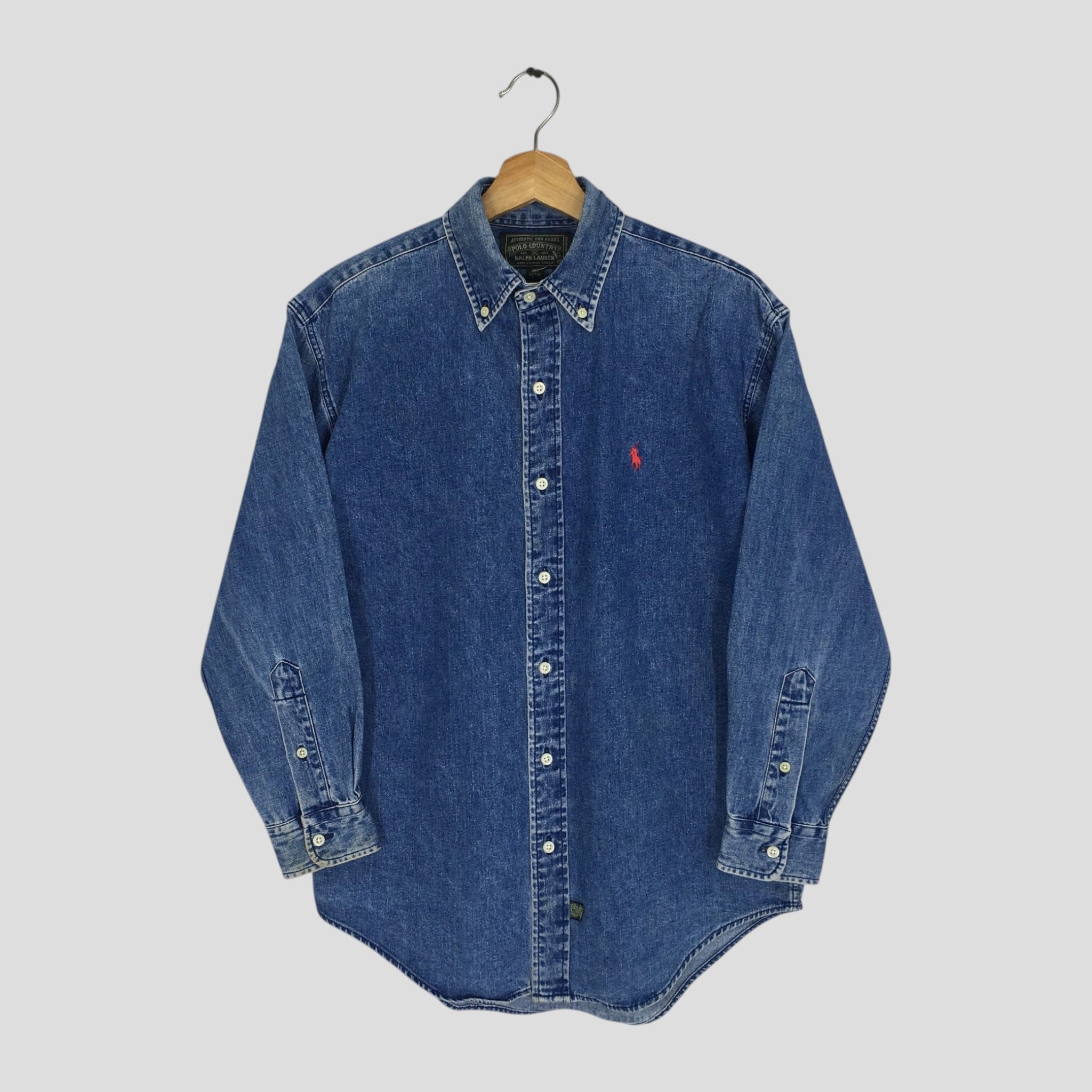 Polo Ralph Lauren Vintage 90's Polo Country Ralph Lauren Jeans Shirt - 1841 Size US S / EU 44-46 / 1 - 1 Thumbnail