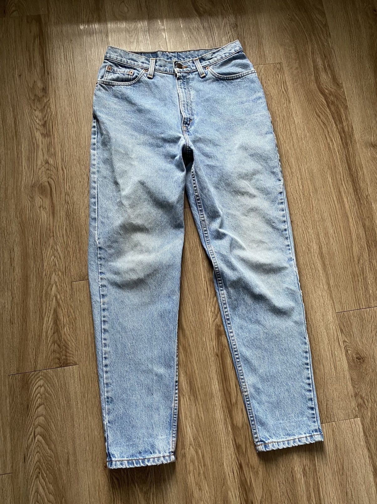 Levi's Vintage 90s Levis Made in USA Blue Light Wash Denim Jeans Size US 28 / EU 44 - 3 Thumbnail